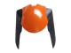 Lojas Carenagens Moto Kawasaki ZX6R 2007-2008 - Laranja Preto Ninja