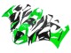 Lojas Carenagens Moto Kawasaki ZX6R 2009-2012 - Verde Preto Brilhante