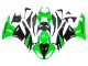 Lojas Carenagens Moto Kawasaki ZX6R 2009-2012 - Verde Preto Brilhante