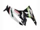 Lojas Carenagens Moto Kawasaki ZX6R 2009-2012 - Branco Vermelho Preto Verde