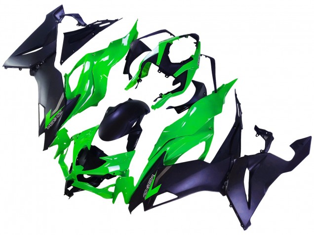 Lojas Carenagens Moto Kawasaki ZX6R 2019-2022 - Verde Preto Fosco