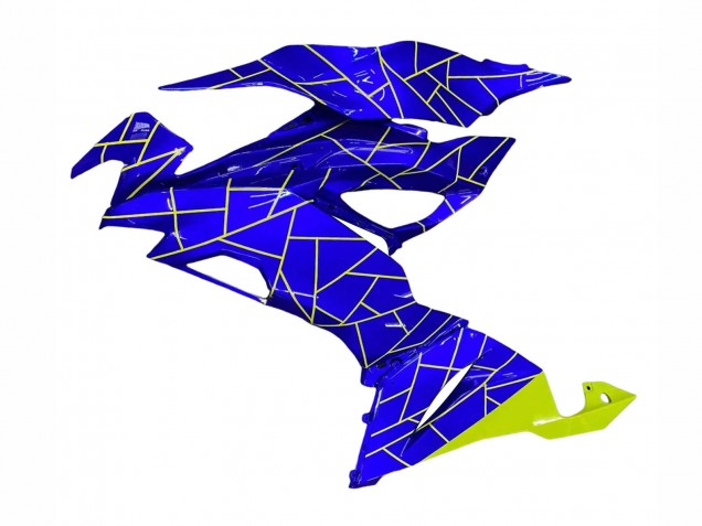 Lojas Carenagens Moto Kawasaki ZX6R 2019-2022 - Azul Amarelo
