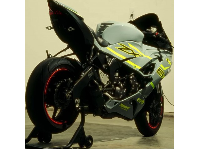 Lojas Carenagens Moto Kawasaki ZX6R 2019-2022 - Nardo Cinzento Amarelo