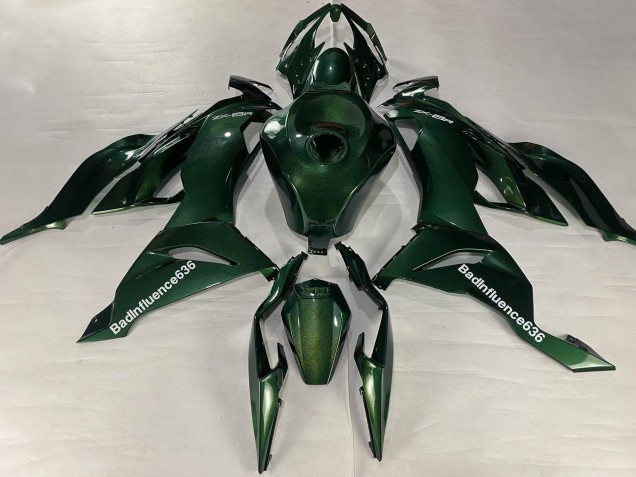 Lojas Carenagens Moto Kawasaki ZX6R 2019-2022 - Verde Escuro