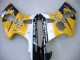 Lojas Carenagens Moto Suzuki GSXR1000 2000-2002 - Amarelo Azul Escuro Branco Motul Corona