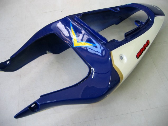 Lojas Carenagens Moto Suzuki GSXR1000 2000-2002 - Amarelo Azul Escuro Branco Motul Corona