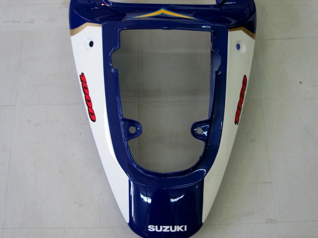 Lojas Carenagens Moto Suzuki GSXR1000 2000-2002 - Amarelo Azul Escuro Branco Motul Corona