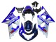 Lojas Carenagens Moto Suzuki GSXR1000 2000-2002 - Azul Branco Prata Castrol Dunlop