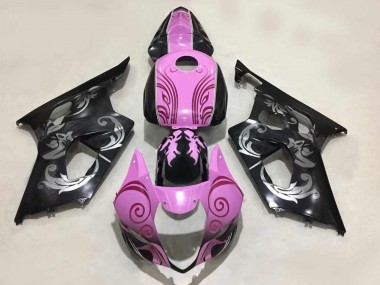 Lojas Carenagens Moto Suzuki GSXR 1000 2003-2004 - Preto Rosa