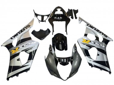 Lojas Carenagens Moto Suzuki GSXR 1000 2003-2004 - Preto Brilhante Prata Cinzento Amarelo