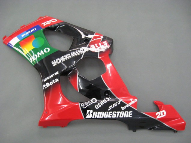 Lojas Carenagens Moto Suzuki GSXR 1000 2003-2004 - Vermelho Amarelo Azul Verde Preto JOMO