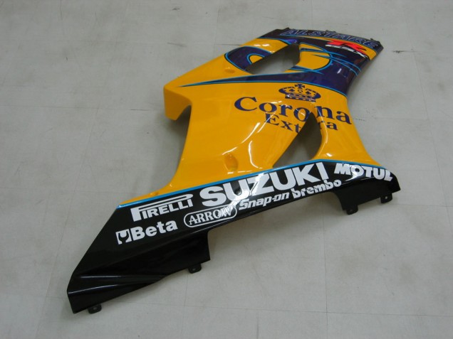Lojas Carenagens Moto Suzuki GSXR 1000 2003-2004 - Amarelo Branco Azul Preto Corona