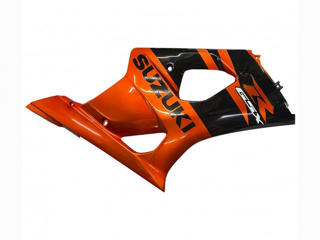 Lojas Carenagem Moto Suzuki GSXR 1000 2003-2004 - Burnt Laranja Preto Brilhante