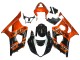 Lojas Carenagem Moto Suzuki GSXR 1000 2003-2004 - Burnt Laranja Preto Brilhante