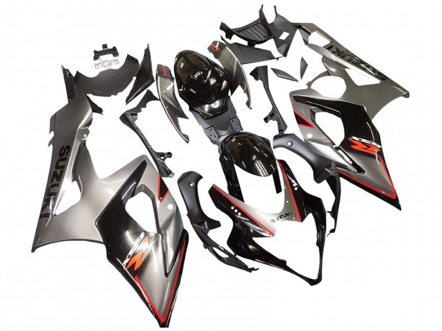 Lojas Carenagem Moto Suzuki GSXR 1000 2005-2006 - Prata Preto Vermelho