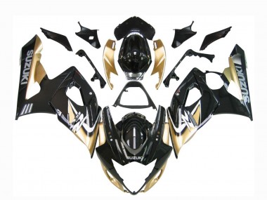 Lojas Carenagens Moto Suzuki GSXR 1000 2005-2006 - Preto Ouro