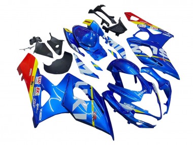 Lojas Carenagens Moto Suzuki GSXR 1000 2005-2006 - Azul Amarelo Vermelho Branco