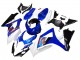 Lojas Carenagens Moto Suzuki GSXR 1000 2007-2008 - Branco Azul Preto Vermelho