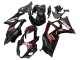 Lojas Carenagens Moto Suzuki GSXR 1000 2007-2008 - Preto Vermelho Chama