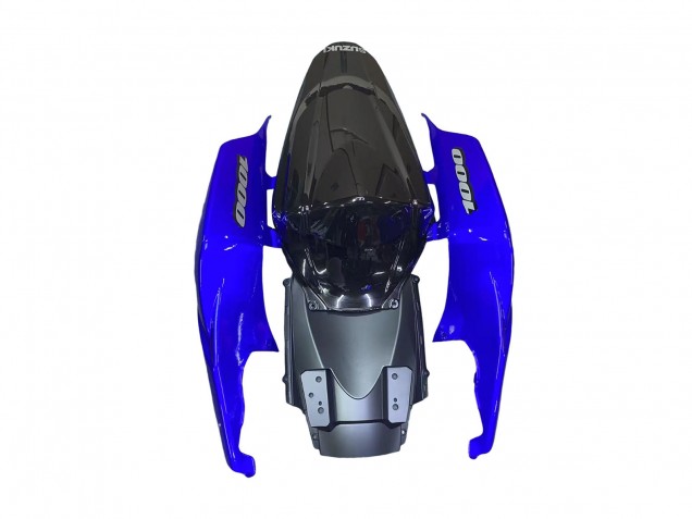 Lojas Kits Carenagem Moto Suzuki GSXR 1000 2007-2008 - Azul Preto Brilhante