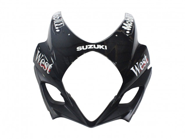 Lojas Carenagens Moto Suzuki GSXR 1000 2007-2008 - Preto Brilhante Branco West