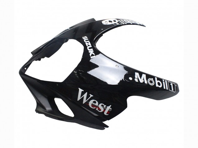 Lojas Carenagens Moto Suzuki GSXR 1000 2007-2008 - Preto Brilhante Branco West