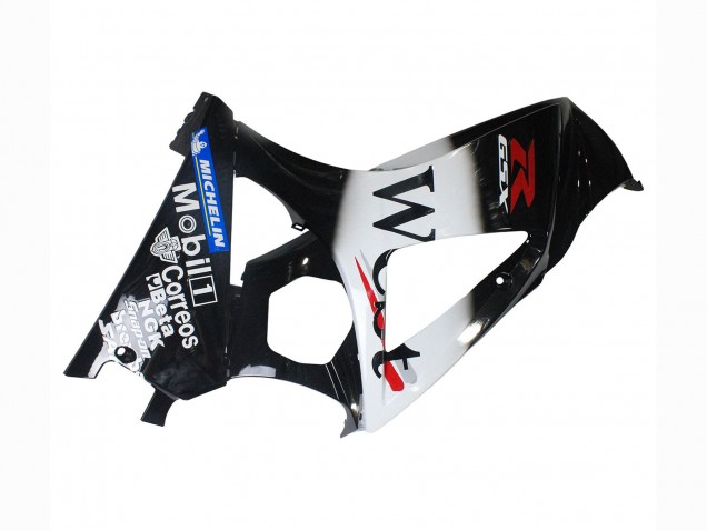 Lojas Carenagens Moto Suzuki GSXR 1000 2007-2008 - Preto Brilhante Branco West