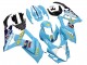 Lojas Carenagens Moto Suzuki GSXR 1000 2007-2008 - Azul Claro Amarelo Preto Motul Rizla
