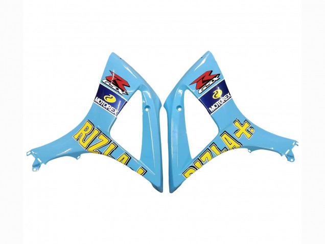 Lojas Carenagens Moto Suzuki GSXR 1000 2007-2008 - Azul Claro Amarelo Preto Motul Rizla