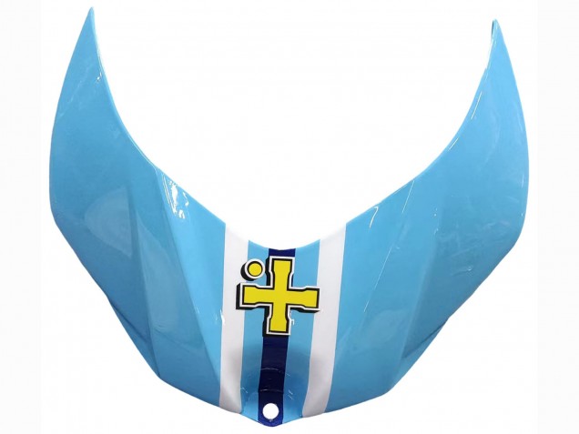 Lojas Carenagens Moto Suzuki GSXR 1000 2007-2008 - Azul Claro Amarelo Preto Motul Rizla