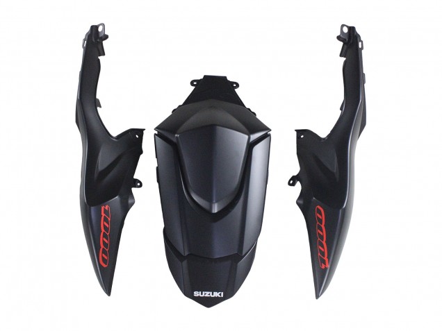 Lojas Carenagens Moto Suzuki GSXR 1000 2007-2008 - Preto Fosco Vermelho Decal