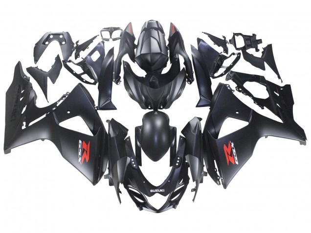 Lojas Carenagens Moto Suzuki GSXR 1000 2007-2008 - Preto Fosco Vermelho Decal
