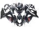 Lojas Carenagens Moto Suzuki GSXR 1000 2007-2008 - Preto Fosco Vermelho Decal
