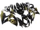 Lojas Carenagens Moto Suzuki GSXR 1000 2009-2016 - Preto Brilhante Ouro