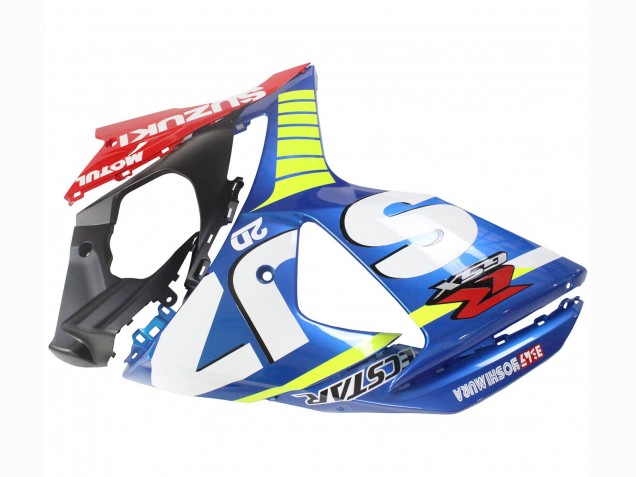 Lojas Carenagens Moto Suzuki GSXR 1000 2009-2016 - Azul Claro Verde Vermelho Motul