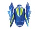 Lojas Carenagens Moto Suzuki GSXR 1000 2009-2016 - Azul Claro Verde Vermelho Motul