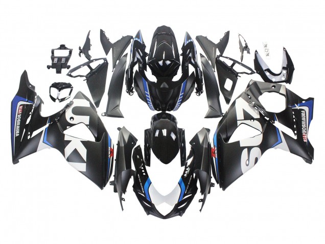 Lojas Carenagens Moto Suzuki GSXR 1000 2009-2016 - Preto Fosco Branco Azul