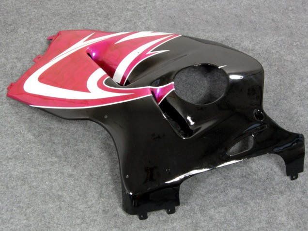 Lojas Carenagens Moto Suzuki GSXR 1300 Hayabusa 1996-2007 - Rosa Branco Preto