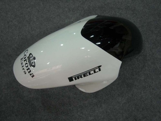 Lojas Carenagens Moto Suzuki GSXR 1300 Hayabusa 1996-2007 - Branco Preto Corona