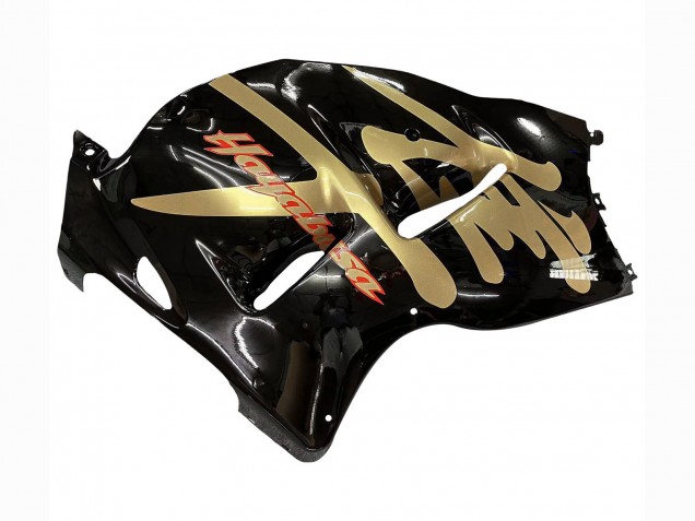 Lojas Carenagens Moto Suzuki GSXR 1300 Hayabusa 1996-2007 - Preto Brilhante Ouro Hayabusa