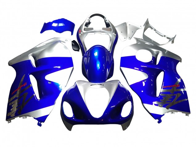 Lojas Carenagens Moto Suzuki GSXR 1300 Hayabusa 1996-2007 - Azul Prata Hayabusa