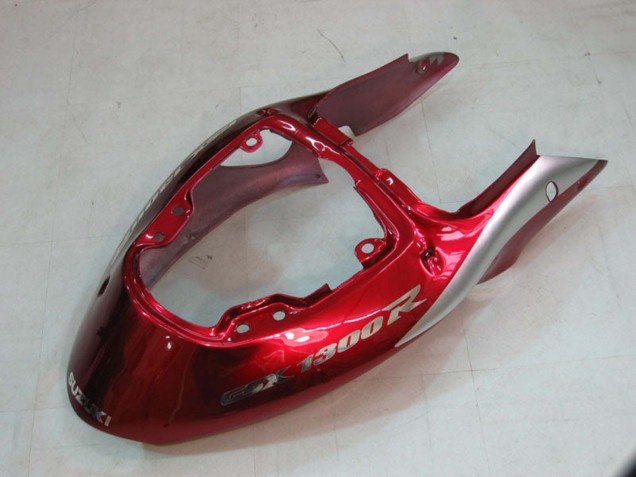 Lojas Carenagens Moto Suzuki GSXR 1300 Hayabusa 1996-2007 - Prata Vermelho Hayabusa