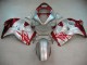 Lojas Carenagens Moto Suzuki GSXR 1300 Hayabusa 1996-2007 - Prata Vermelho Hayabusa