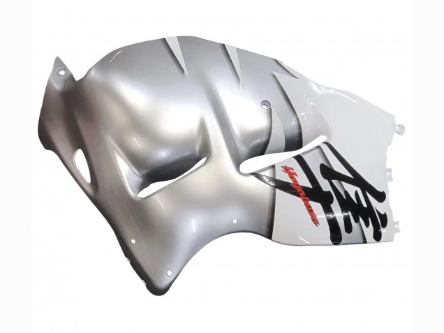 Lojas Carenagens Moto Suzuki GSXR 1300 Hayabusa 1996-2007 - Branco Prata Hayabusa
