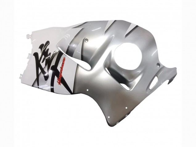 Lojas Carenagens Moto Suzuki GSXR 1300 Hayabusa 1996-2007 - Branco Prata Hayabusa