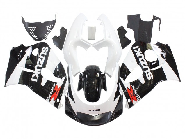 Lojas Carenagens Moto Suzuki GSXR 600 / GSXR 750 1996-2000 - Preto Branco