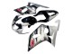 Lojas Carenagem Moto Suzuki GSXR 600 / GSXR 750 2001-2003 - Prata Preto Brilhante Vermelho