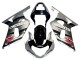 Lojas Carenagem Moto Suzuki GSXR 600 / GSXR 750 2001-2003 - Prata Preto Brilhante Vermelho