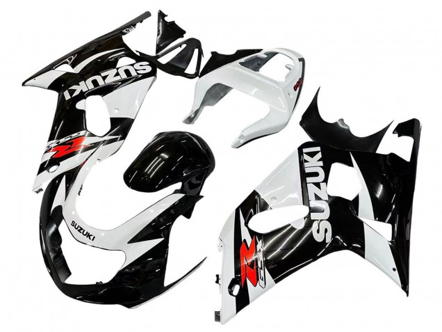 Lojas Carenagens Moto Suzuki GSXR 600 / GSXR 750 2001-2003 - Branco Preto Brilhante Vermelho