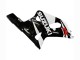 Lojas Carenagens Moto Suzuki GSXR 600 / GSXR 750 2001-2003 - Branco Preto Brilhante Vermelho